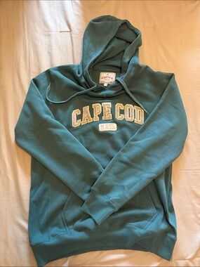 Cuffy's Cape Cod Teal Crewneck Hoodie - Men's